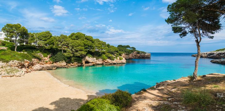 A secluded beach in Mallorca