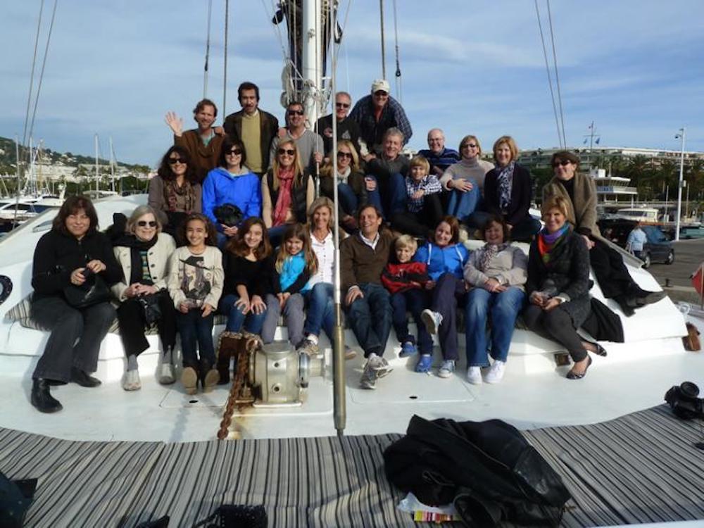 Boatbookings Tom celebrating his Birthday on one of our event yachts