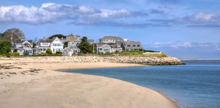 Cape cod beach scene