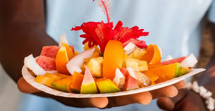 Enjoy fresh local food when you visit the Seychelles