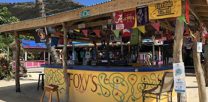 Foxys bar and restaurant on Jost Van Dyke,BVI