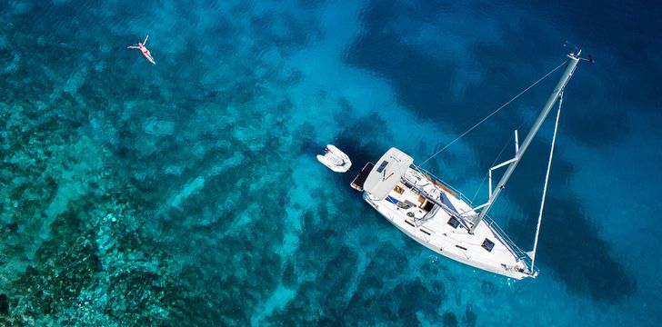 social distancing on a bareboat yacht charter