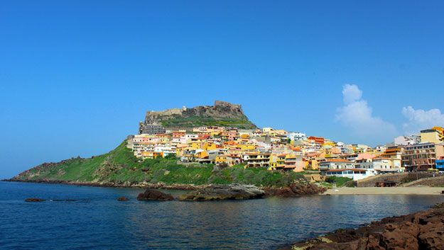 The view of Castelsardo,Sardinia,Italy