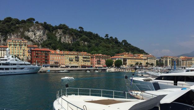 Explore the stunning coastline in Nice from your yacht charter