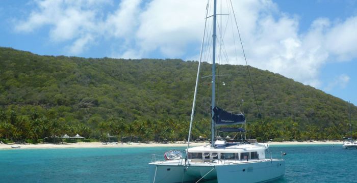 Charter a spacious catamaran to cruise in the Caribbean