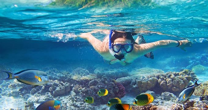 Scuba Dive down in to the clear waters of Fiji