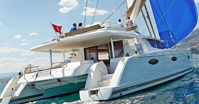 Charter a luxury crewed catamaran