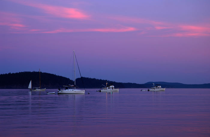 sunset at Spencer Spit State Park,Lopez Island,San Juan Islands,WA