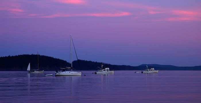 sunset at Spencer Spit State Park,Lopez Island,San Juan Islands,WA