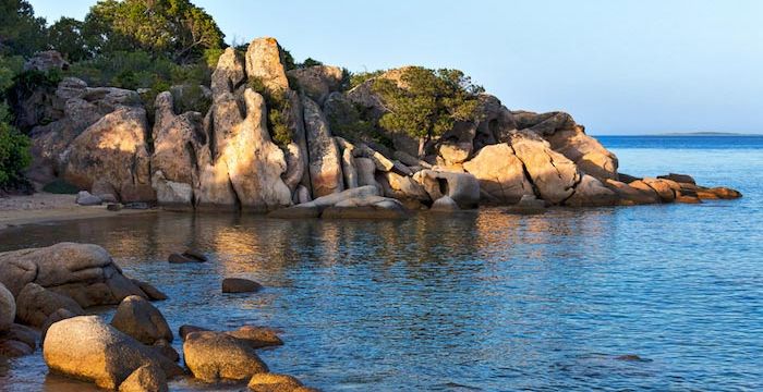 Fascinating rock formation in Cannigione,Sardinia