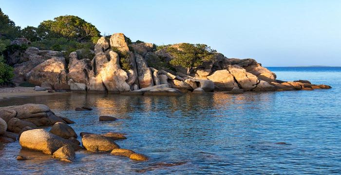 Fascinating rock formation in Cannigione,Sardinia