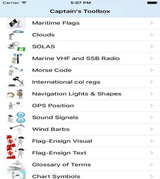 Captain's Toolbox iPhone App for manuals and recources