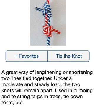 Knot Guide iPhone App for tying all sorts of knots