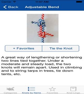 Knot Guide iPhone App for tying all sorts of knots
