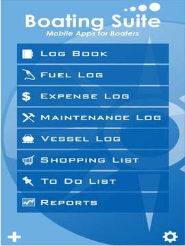 boating suite app for managing your boat logs