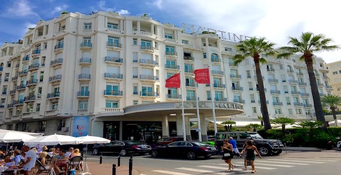 The Hotel Martinez on the Croisette