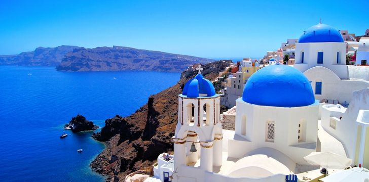 Charter a yacht in Santorini and see these stunning views first hand