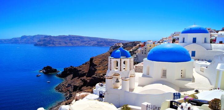Charter a yacht in Santorini and see these stunning views first hand