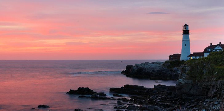 The gorgeous Maine sunset