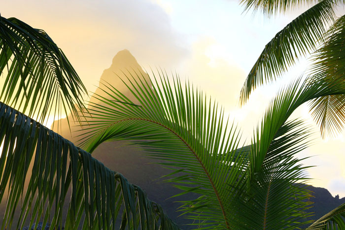 Mount Otemanu in French Polynesia