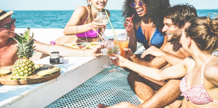 Popular cocktails on yacht charters