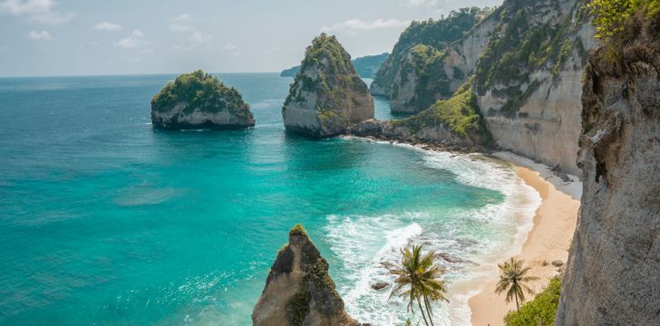 Secluded beaches of Bali Lombok Indonesia