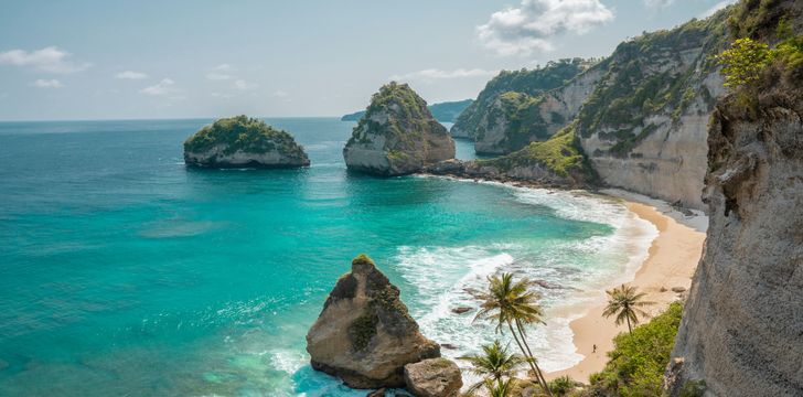 Secluded beaches of Bali Lombok Indonesia