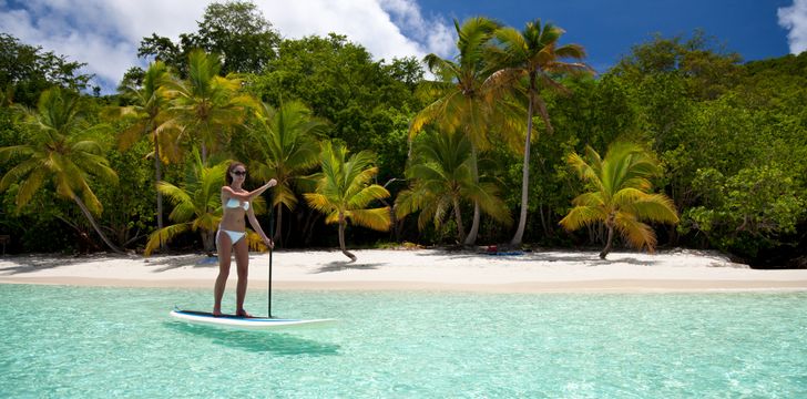 paddleboarding