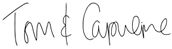 tom and capucine signature