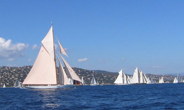 Charter a yacht to view the Voiles St Tropez Regatta