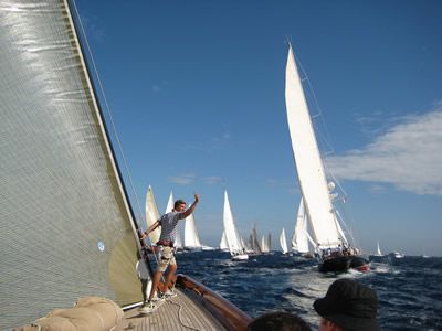 The excitement of the start of a Regatta