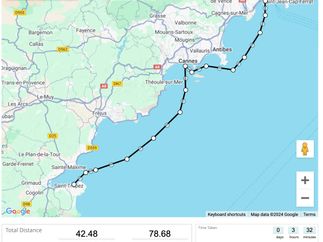 Boatbookings sailing distance,speed and cost plan