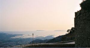 View from Norman castle in Erice