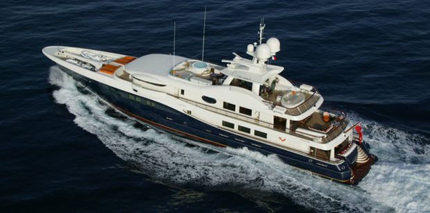 DENIKI luxury super yacht available to charter in the Caribbean this Winter