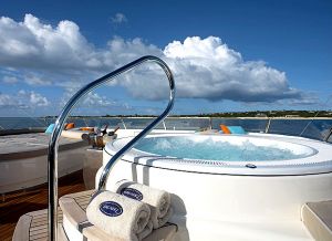 There is no better place to relax than in the Jacuzzi