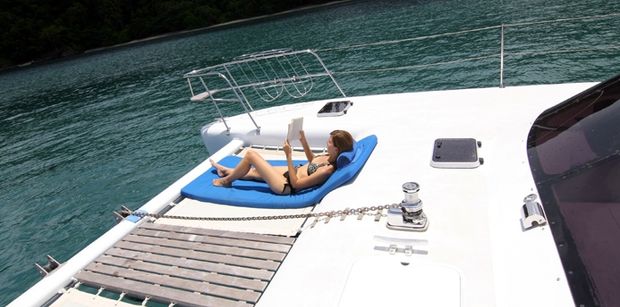 With great stability and comfort, this Power Cat is the perfect option for sailing around Phuket