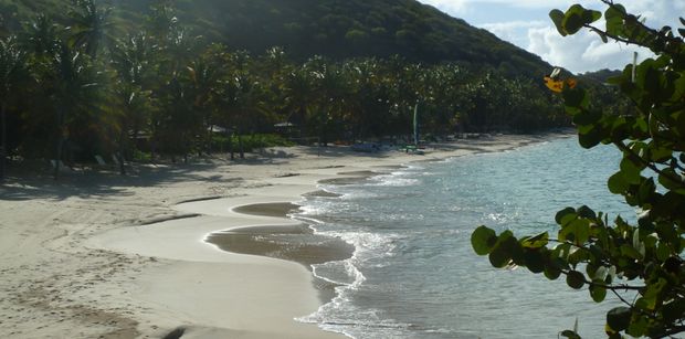 The beach at Deadmans Bay, Peter Island