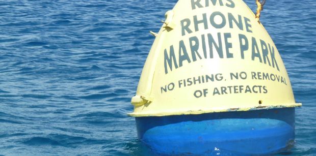 Marker for the Wreck of the Rhone