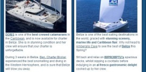 The most recent Newsletter - Do Something Different on Your Next Yacht Charter