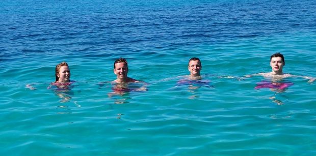 Swimming in the turquoise waters between the Iles de Lérins