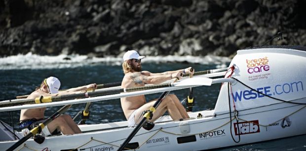 Jamie and Luke Rowing