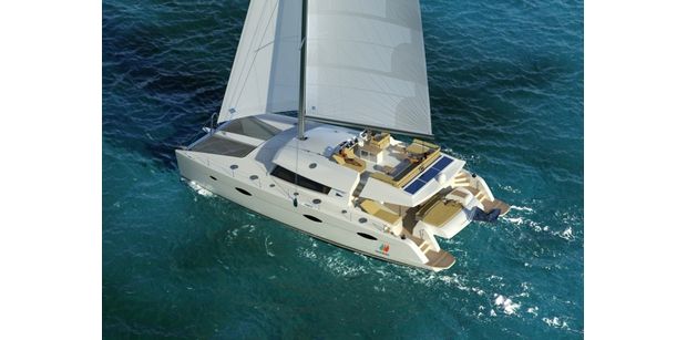 ALETHEIA is a superb catamaran, very luxurious with a huge flybridge!