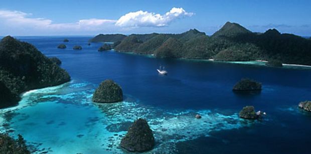 Stunning scenery in Indonesia, best explored by yacht!