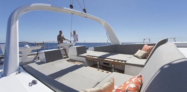 Jeanneau 64 Deck Seating area