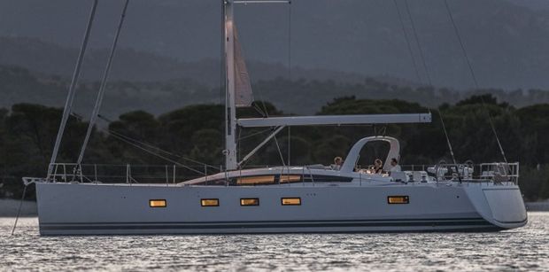 Brand new Jeanneau 64 at anchor