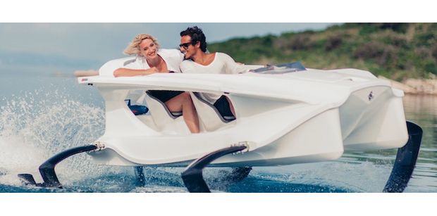 The Quadrofoil seats a driver and passenger with room to spare and see!