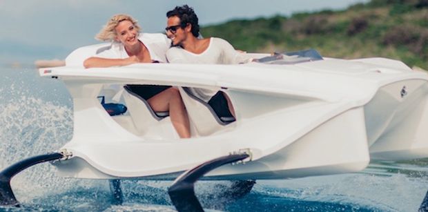 The Quadrofoil seats a driver and passenger with room to spare and see!