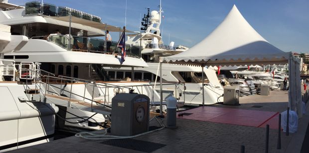 Quai Albert Edouard by the Palais des Festivals for the Cannes Film Festival