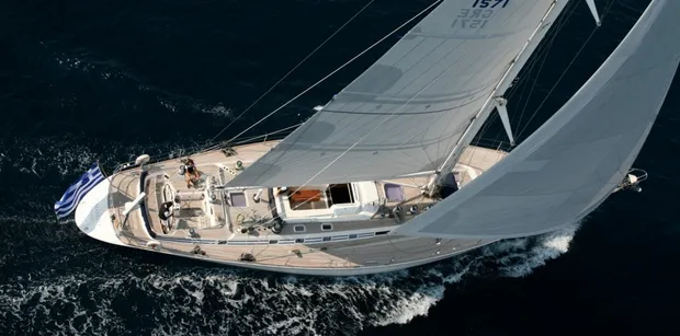 Callisto is a stunning Nautors Swan for charter in Greece