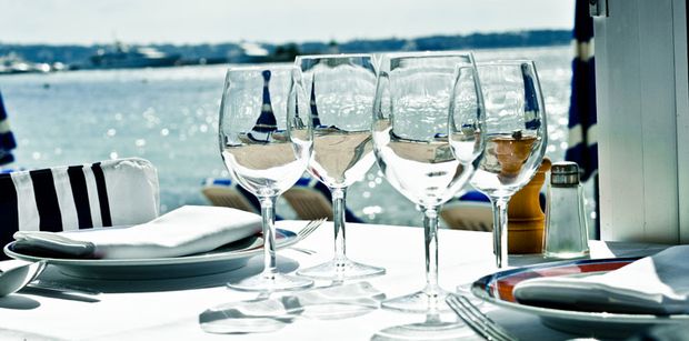 Enjoy lunch in the sun or dinner at Tetou in Golfe Juan
